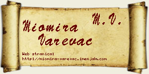 Miomira Varevac vizit kartica